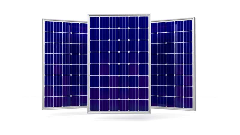 Tre moduli fotovoltaici Improgest